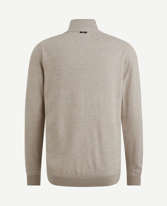 Vest katoen linnen blend beige