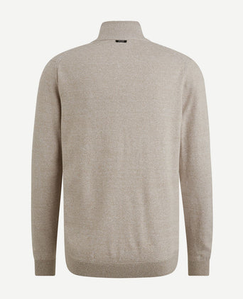 Vest katoen linnen blend beige