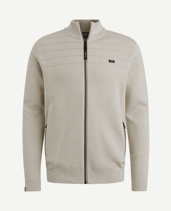 Vest katoen modal blend beige
