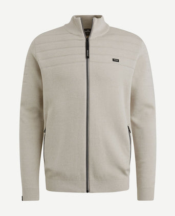 Vest katoen modal blend beige