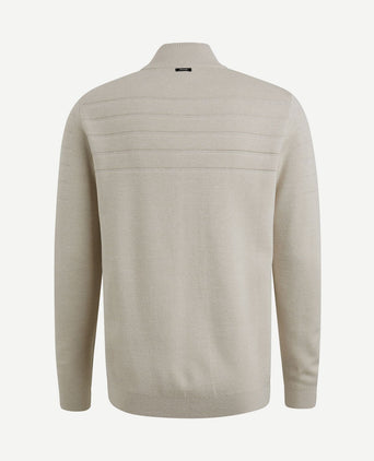 Vest katoen modal blend beige