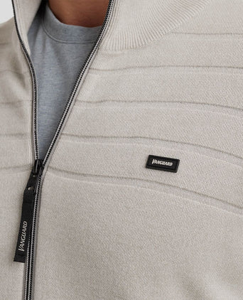 Vest katoen modal blend beige