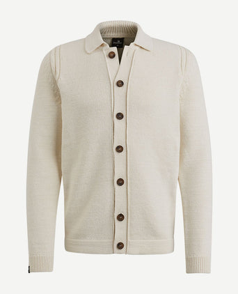 Vanguard vest knoop ecru | Regular-fit