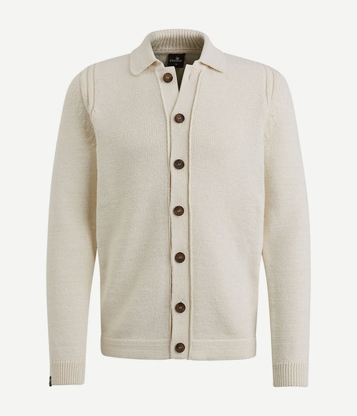 Vanguard vest knoop ecru | Regular-fit