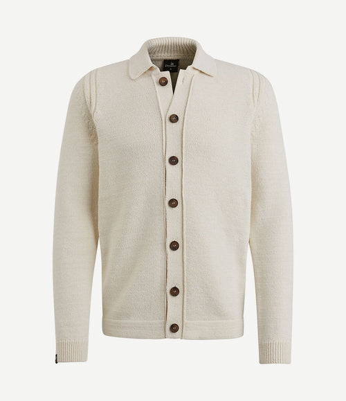 Vest knoop ecru