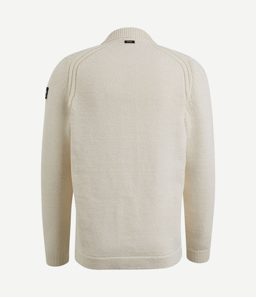 Vest knoop ecru
