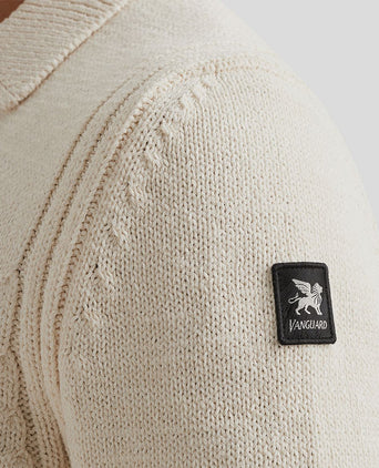 Vanguard vest knoop ecru | Regular-fit