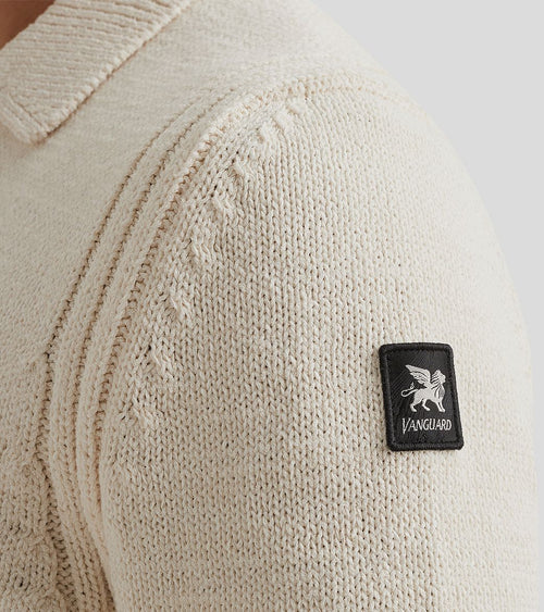 Vest knoop ecru