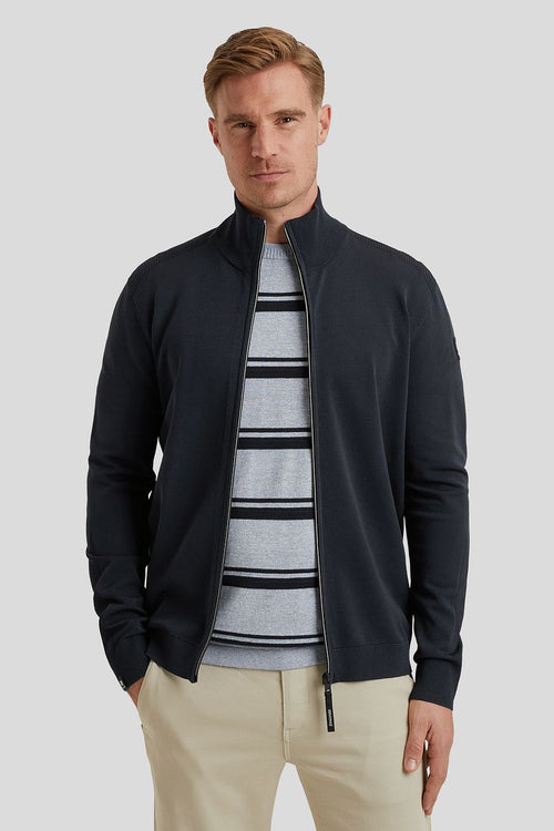 Vanguard vest viscose donkerblauw | Regular-fit