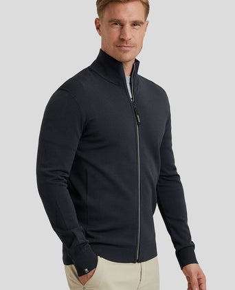 Vanguard vest viscose donkerblauw | Regular-fit