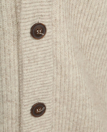 Vest wol blend beige