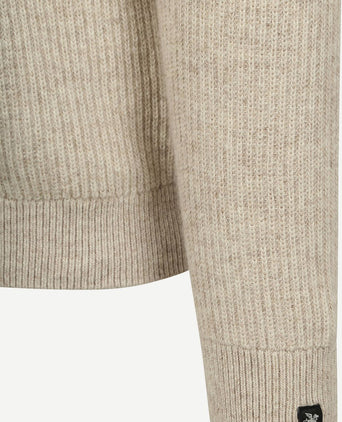 Vest wol blend beige