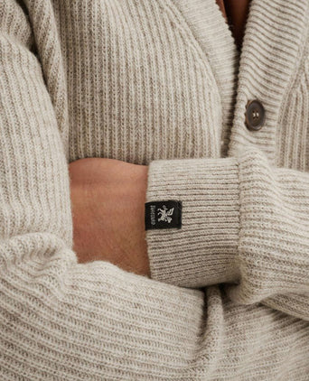 Vest wol blend beige