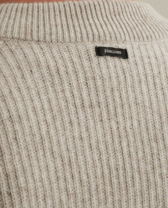 Vest wol blend beige