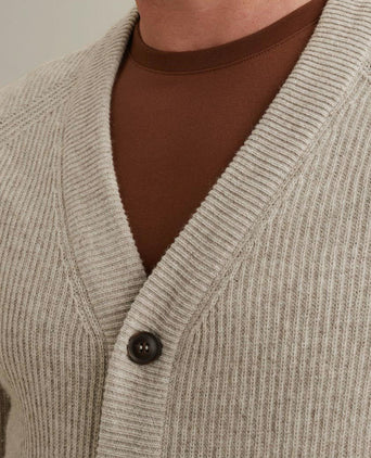Vest wol blend beige