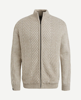 Vest wol blend ecru
