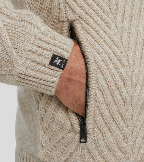 Vanguard vest wol blend ecru | Regular-fit