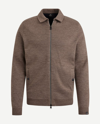 Vest wolblend bruin