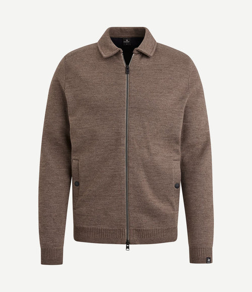 Vest wolblend bruin