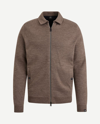 Vest wolblend bruin
