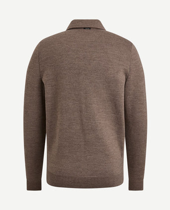Vest wolblend bruin