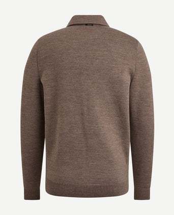Vest wolblend bruin