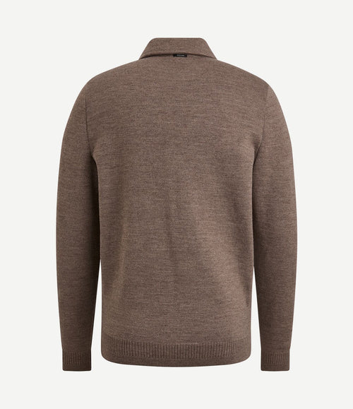 Vest wolblend bruin