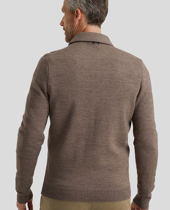 Vest wolblend bruin