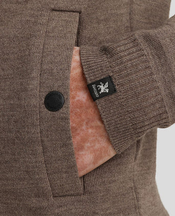 Vest wolblend bruin