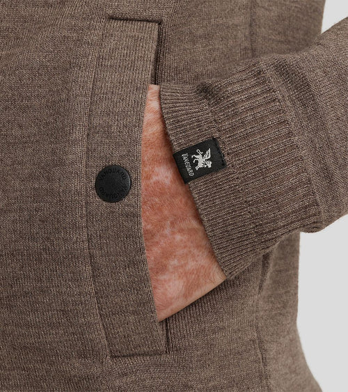 Vest wolblend bruin