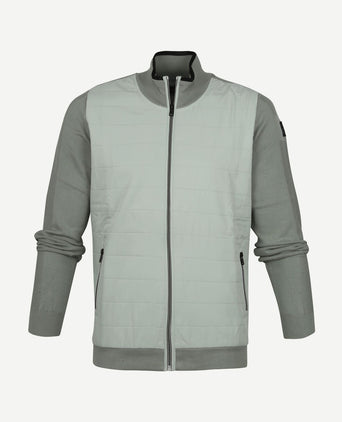 Zip vest groen