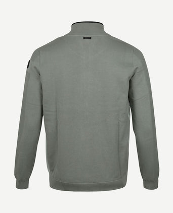 Zip vest groen