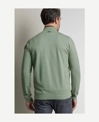 Zip vest groen