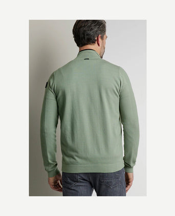 Zip vest groen