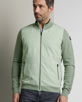 Zip vest groen
