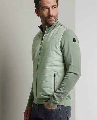 Zip vest groen