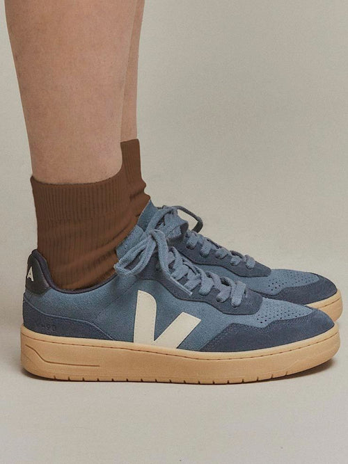Sneakers v-90 suede blauw