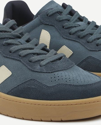 Veja sneakers v-90 suede blauw