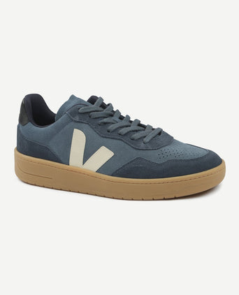 Veja sneakers v-90 suede blauw