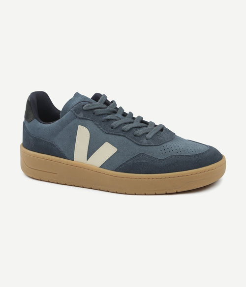 Veja sneakers v-90 suede blauw