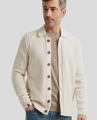 Vest knoop ecru