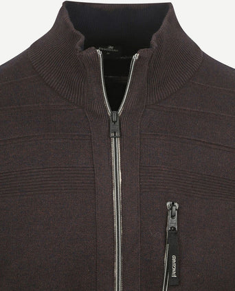 Vest bonded mouline bruin
