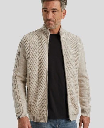 Vest wol blend ecru