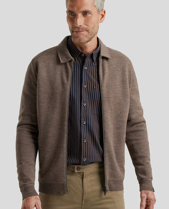 Vest wolblend bruin