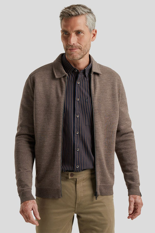 Vest wolblend bruin