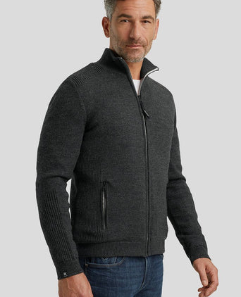 Vest wolblend antraciet