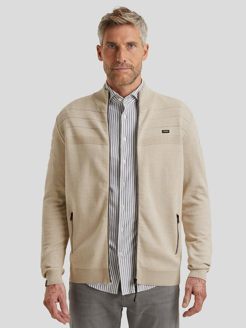 Vest bonded mouline ecru