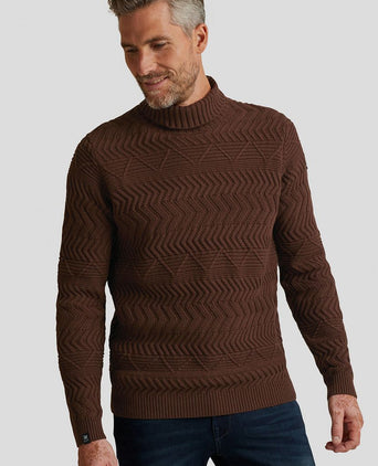 Knitted coltrui bruin