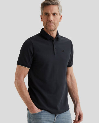 Piqué poloshirt sky captain