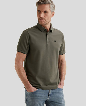 Piqué poloshirt pewter